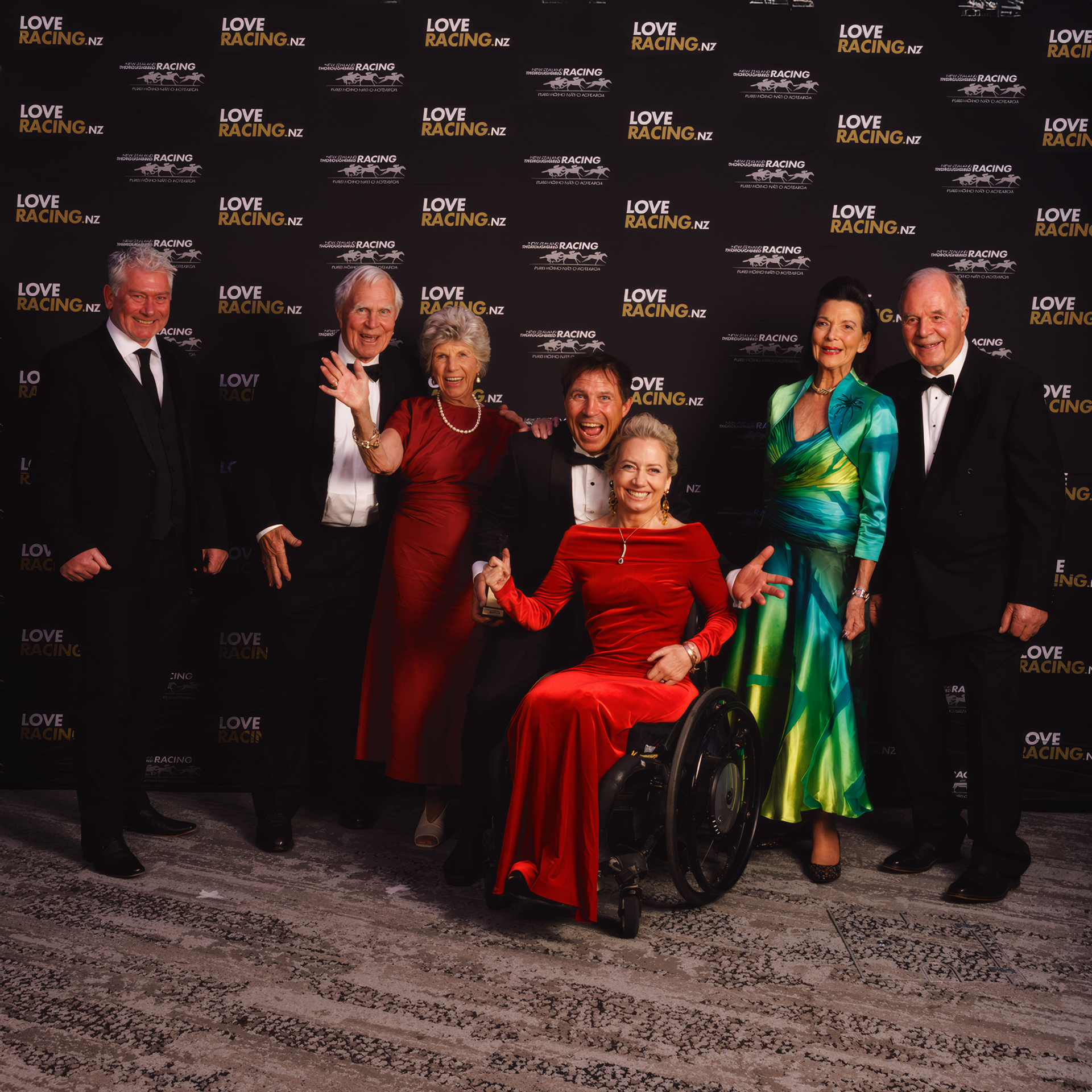 The Williams family at the 2026 NZTR Awards